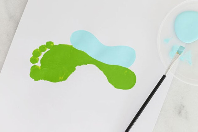 Painting water onto cardstock