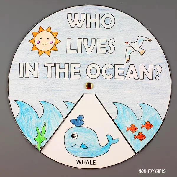 Ocean spinner craft printable