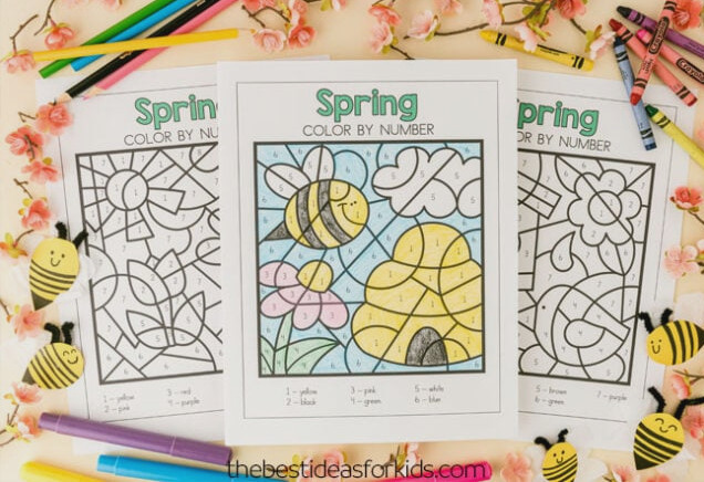free spring coloring pages