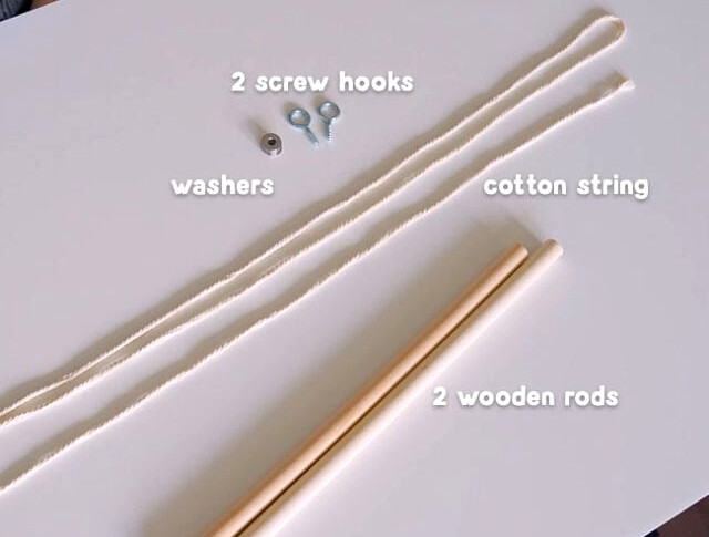 Materials for making a giant bubble wand