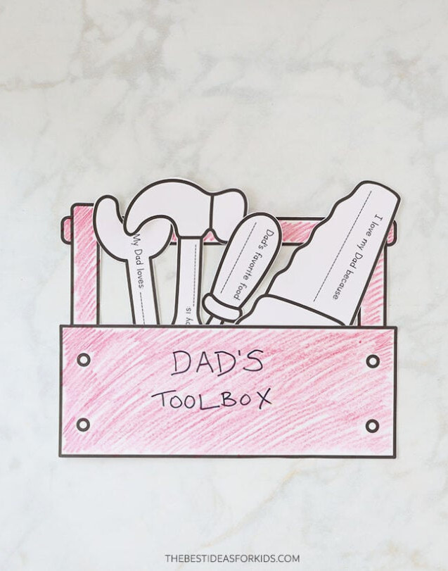 Toolbox Coloring Craft