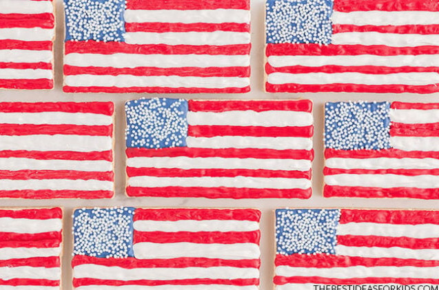 4th of July Flag Wafer Recipe