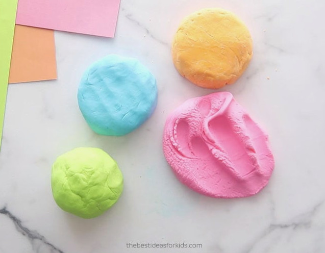 Cornstarch Playdough