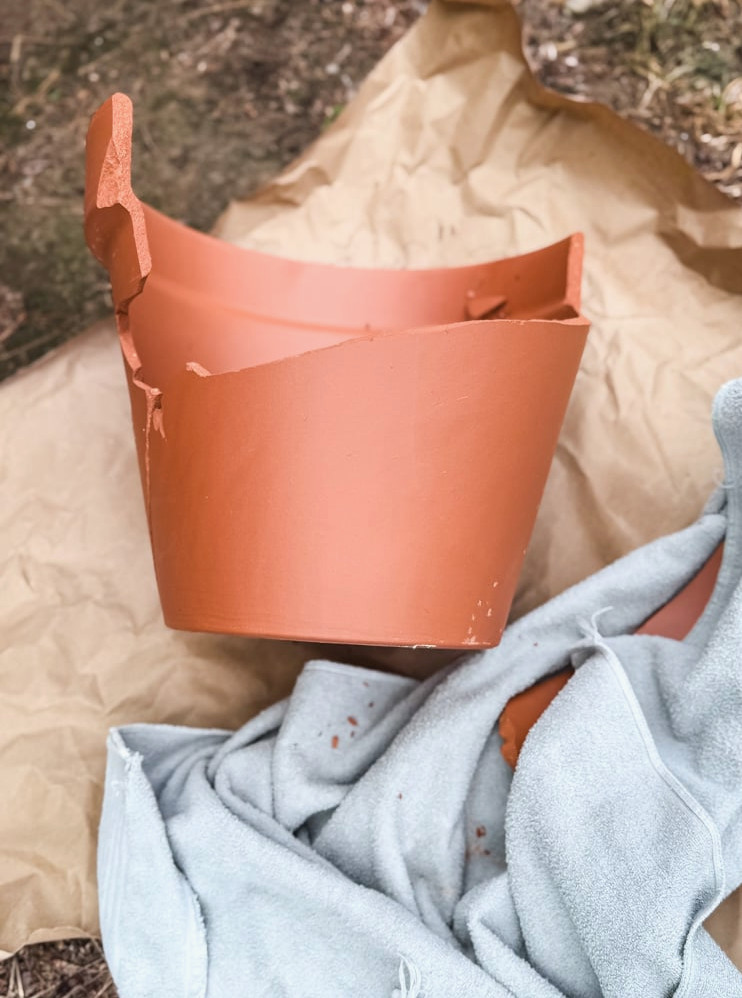 terracotta pot broken