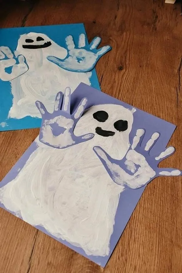 Handprint ghost crafts