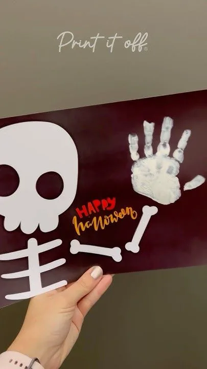 Handprint skeleton printable
