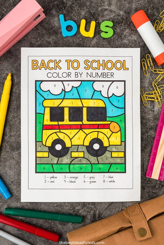 back to school coloring sheets