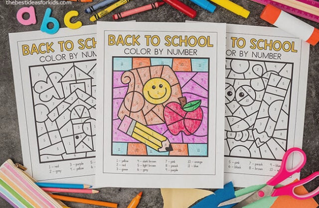 free back to school coloring printable