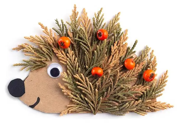 cardboard hedgehog craft