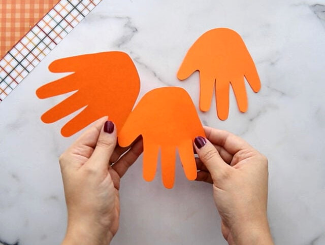Pumpkin Handprint Cutout