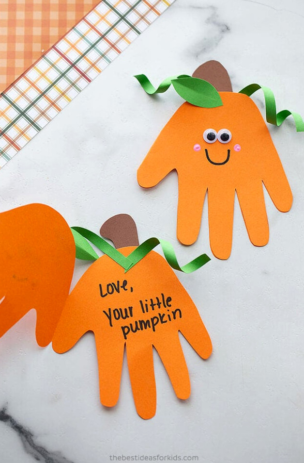 Handprint Pumpkin Project