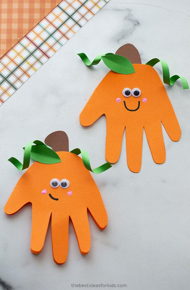 Pumpkin Handprint Project