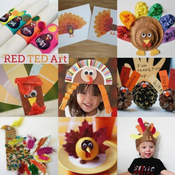 20 Thanksgiving Turkey Crafts for Kids. These are all simply delightful! Plus a bonus resource of books and craft kits