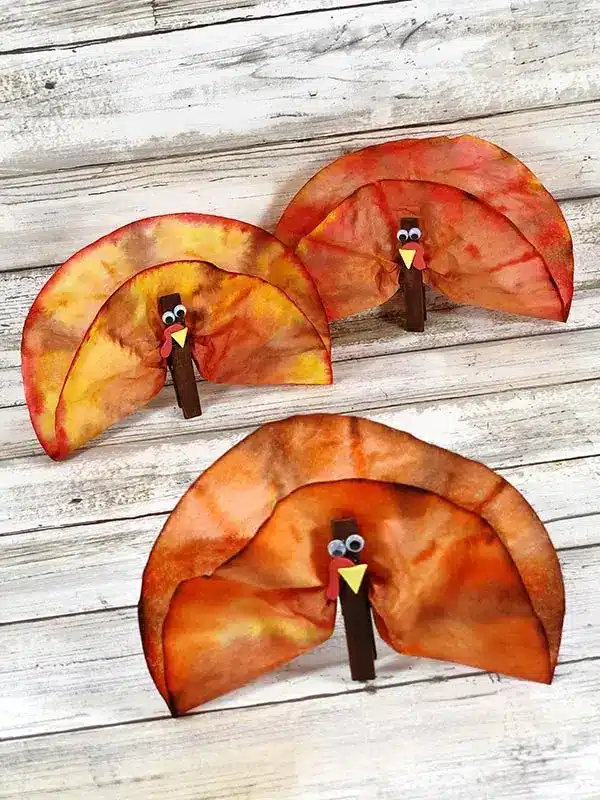 coffee filter turkeys