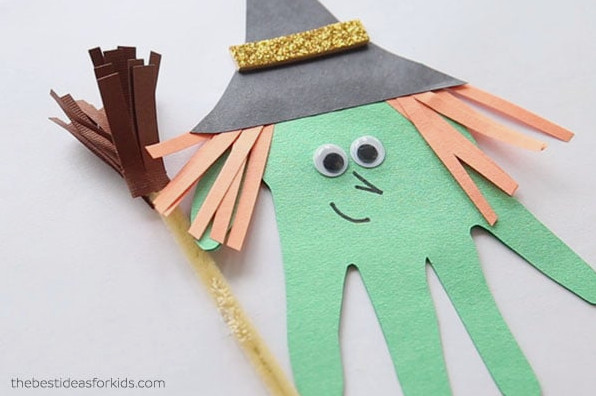 Add Broom to your Handprint Witch