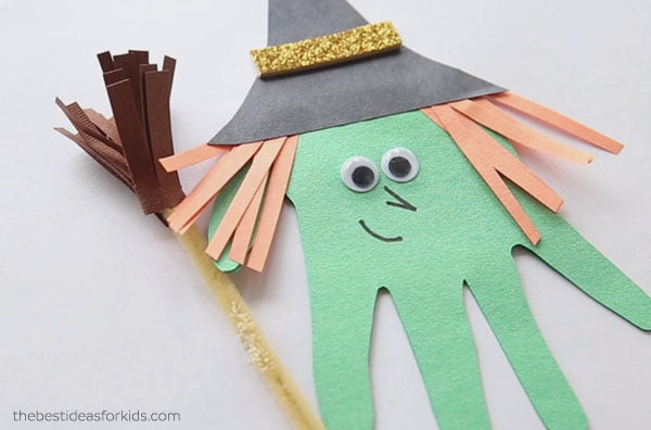 Add Broom to your Handprint Witch