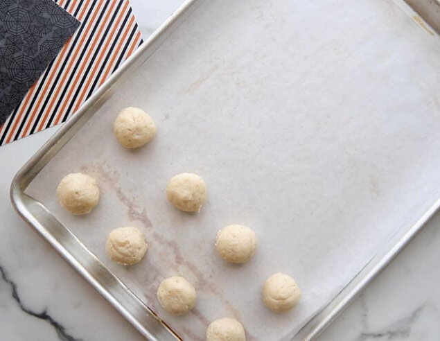 Add Cake Balls to Baking Pan