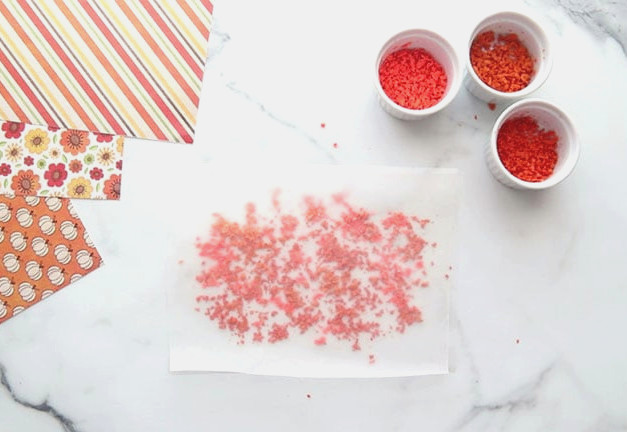 Add another wax paper on top