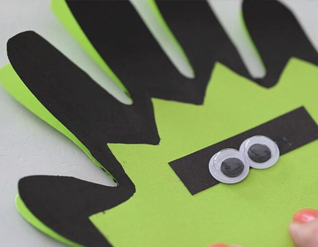 Attach googly eyes to Frankenstein