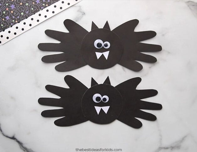 Bat Handprint Project for Children