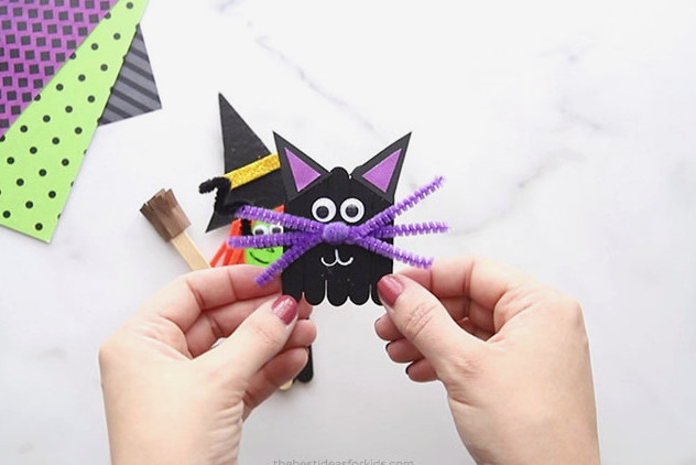 Black Cat Popsicle Stick Project