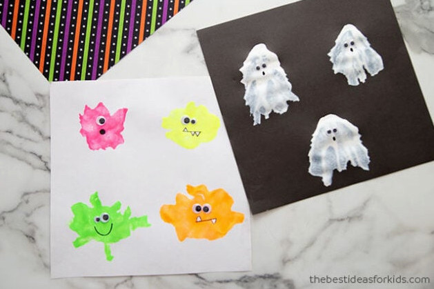 Blow Painting Art for Halloween