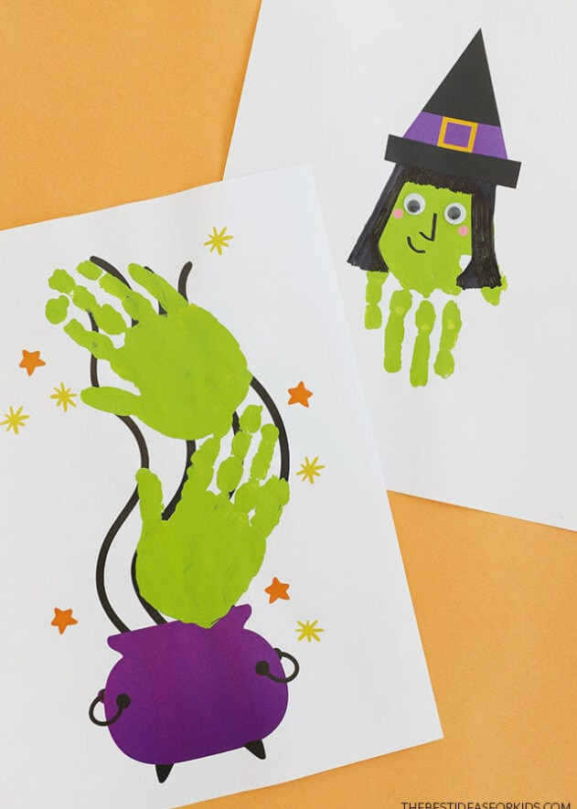 Free Printable Halloween Handprint Art
