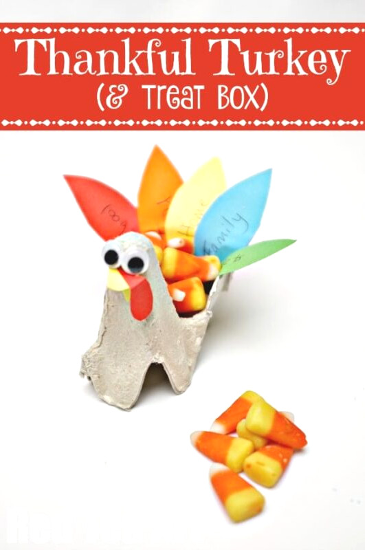 From Egg Carton to Thankful Turkey a super duper cute upcycled project, getting the kids think about what they are thankful for
