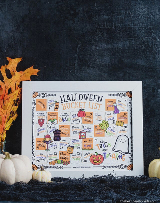 Halloween Bucket List for Kids