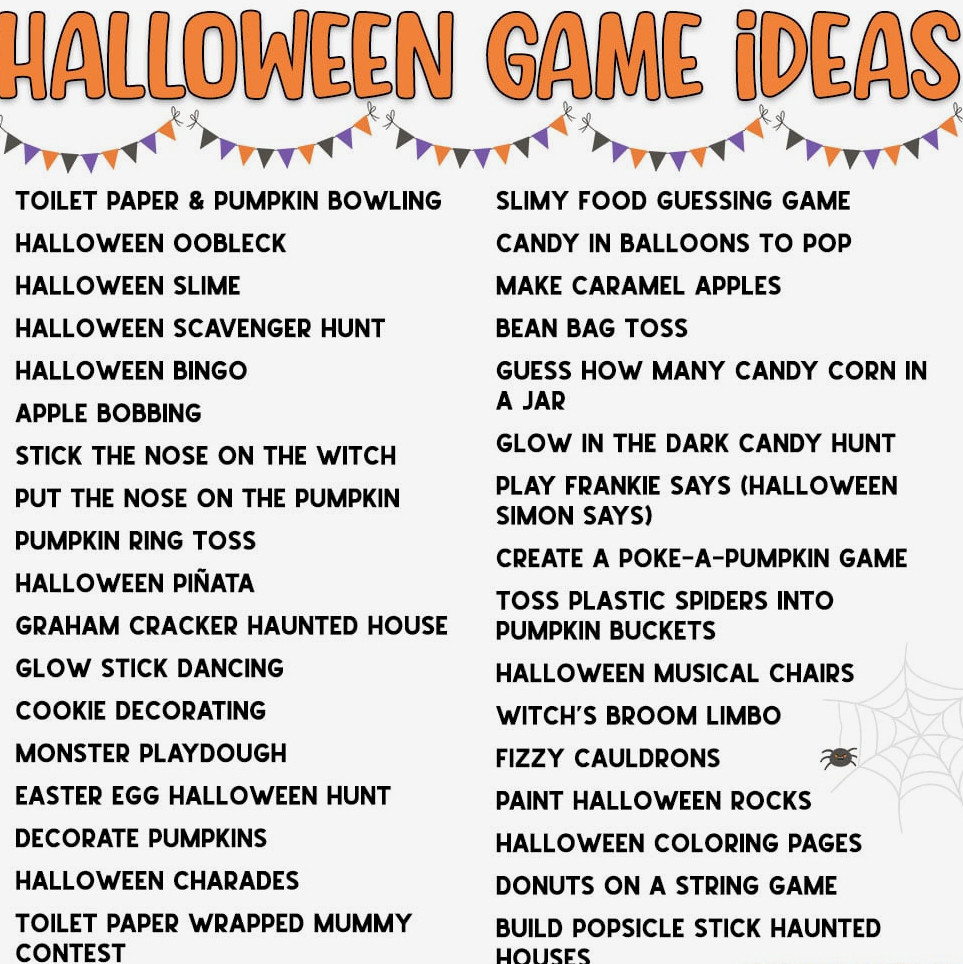 Halloween Game Ideas List