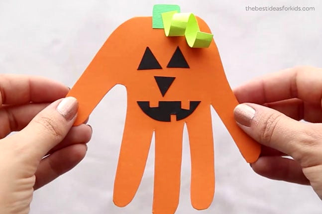 Handprint Pumpkin