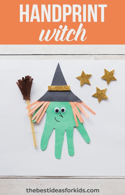 Handprint Witch Craft for Kids
