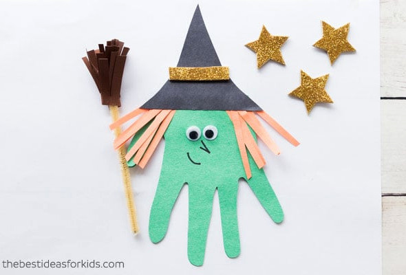 Handprint Witch Halloween Craft
