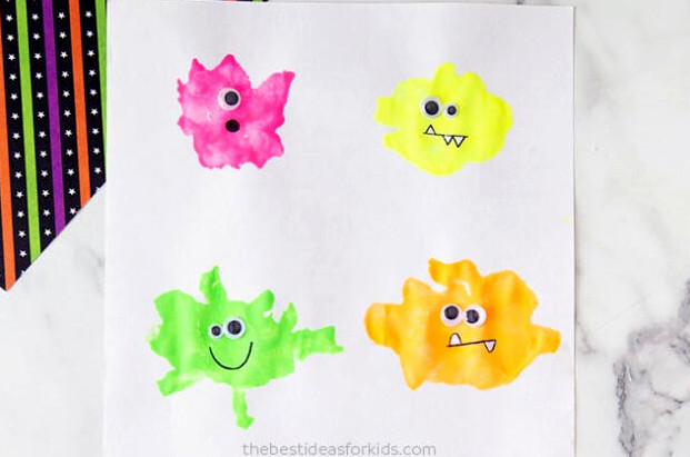 Monster Blow Painting Craft