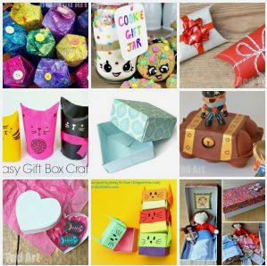 Over 15 Quirky Gift Box ideas for kids to make and enjoy! Wonderful for individual presents or party treat boxes