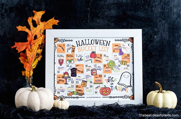 Printable Halloween Bucket List