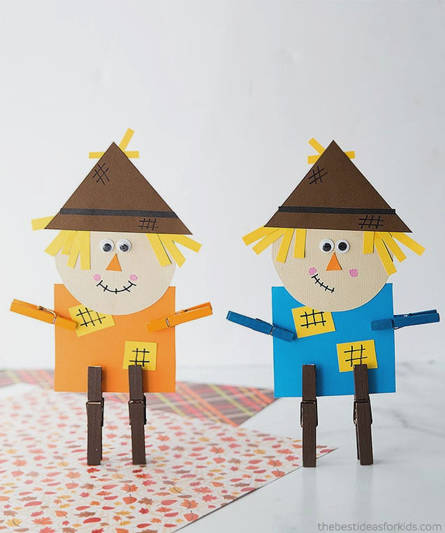 Scarecrow Clothespin Craft