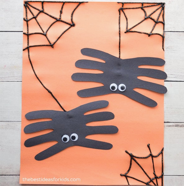 Spider Handprint Kids Craft