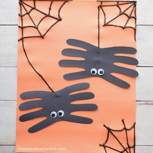 Spider Handprint Kids Craft