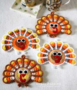 crochet-turkey-coaster