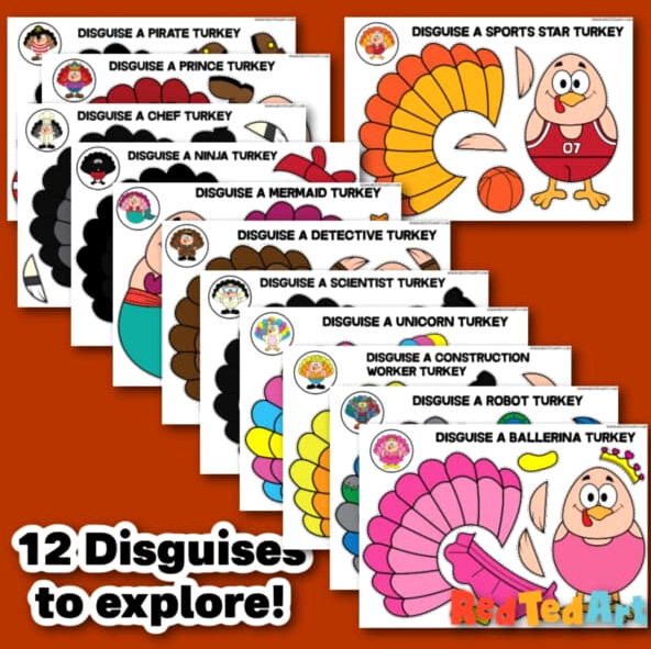 12 Disguise a Turkey Designs