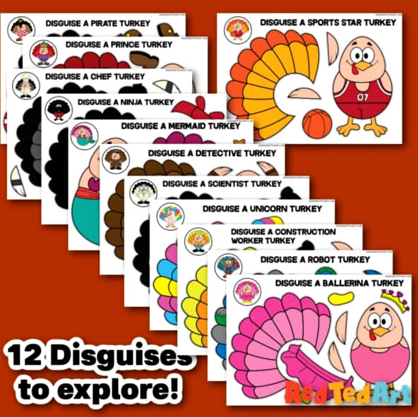 12 Disguise a Turkey Designs