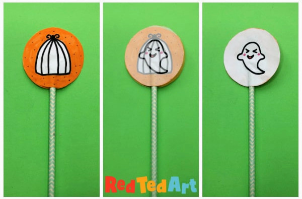 easy halloween thaumatrope