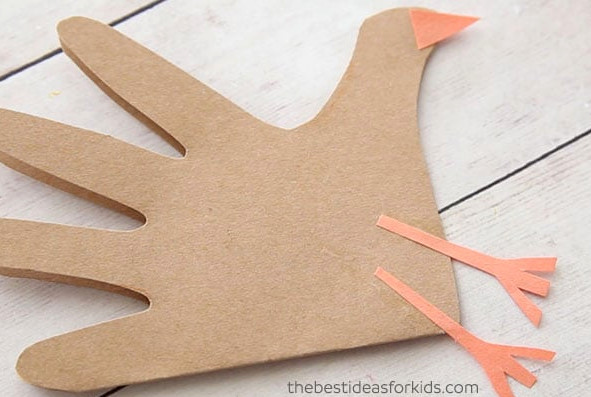 Add your feet and beak