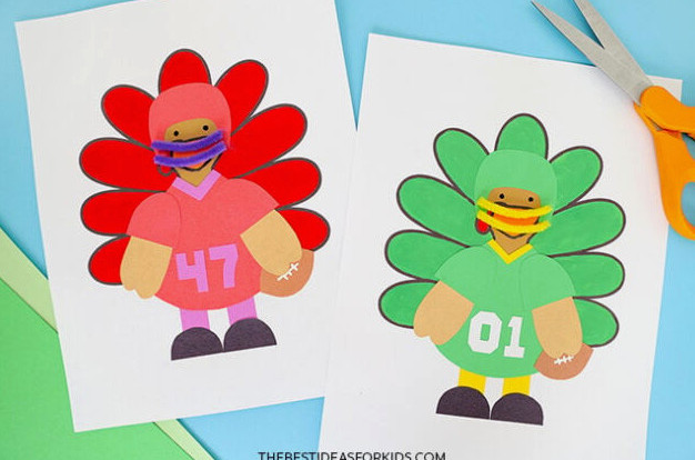 Disguise a Turkey- Football Player Templates