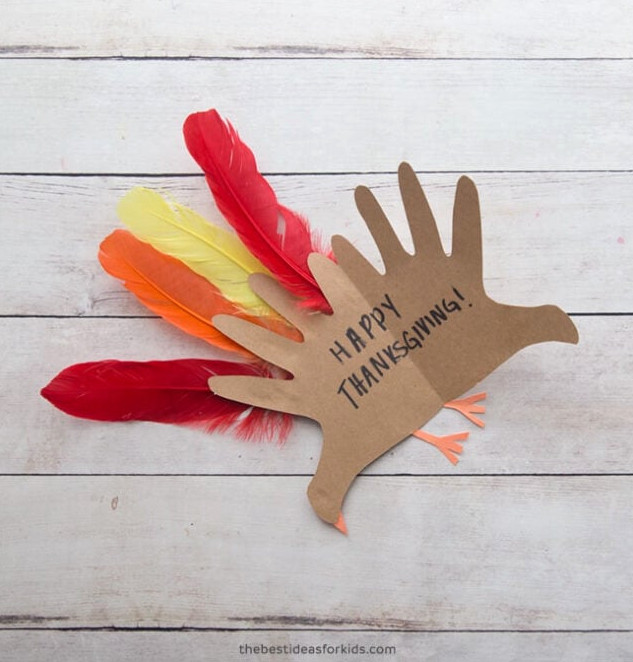Handprint Turkey Card