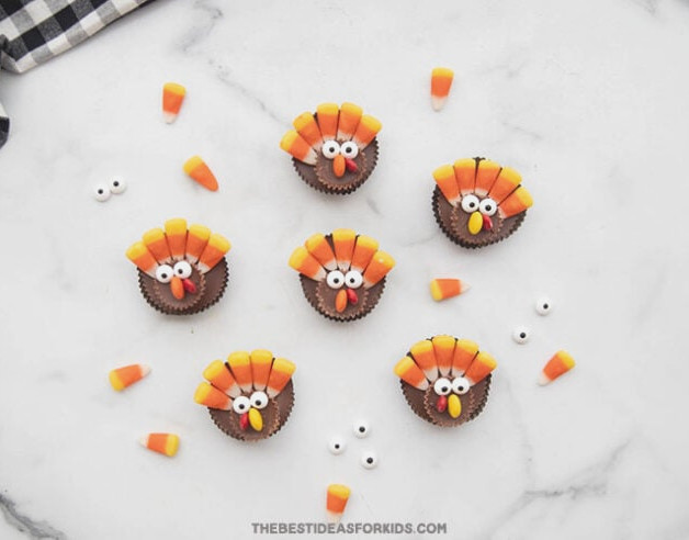 Peanut Butter cup turkeys