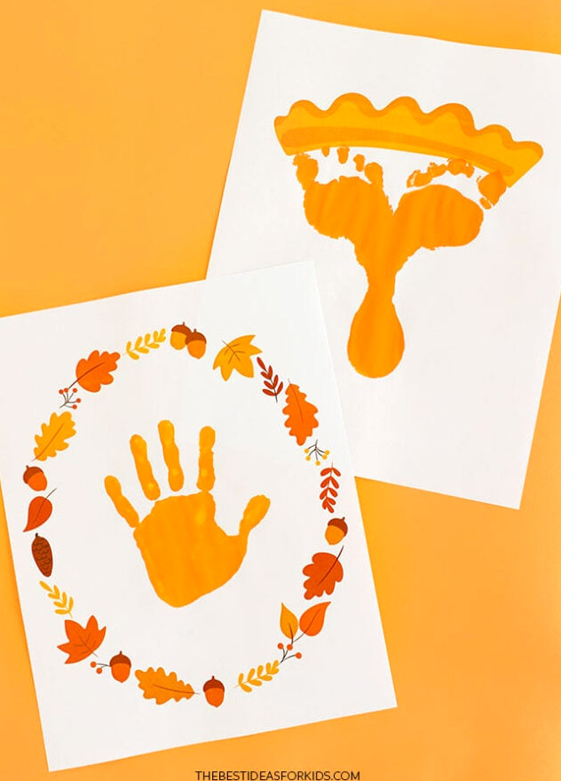 Printable Thanksgiving Footprint Craft