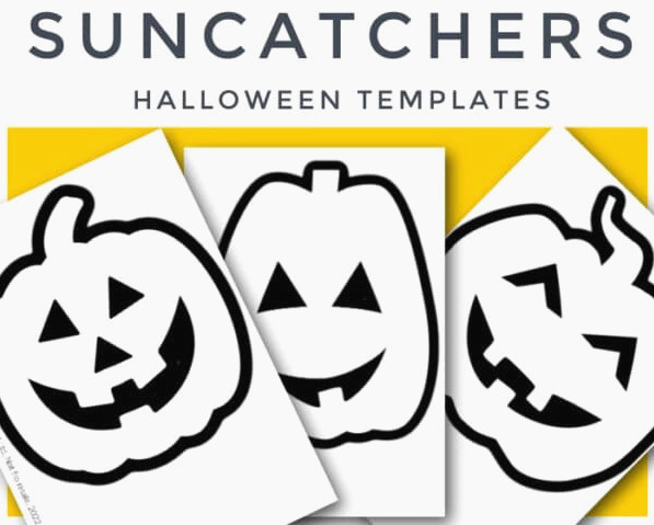 Halloween Suncatcher templates
