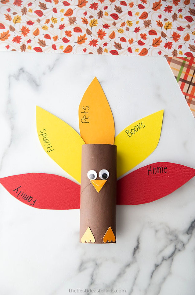 Thankful Turkey Paper Roll Project